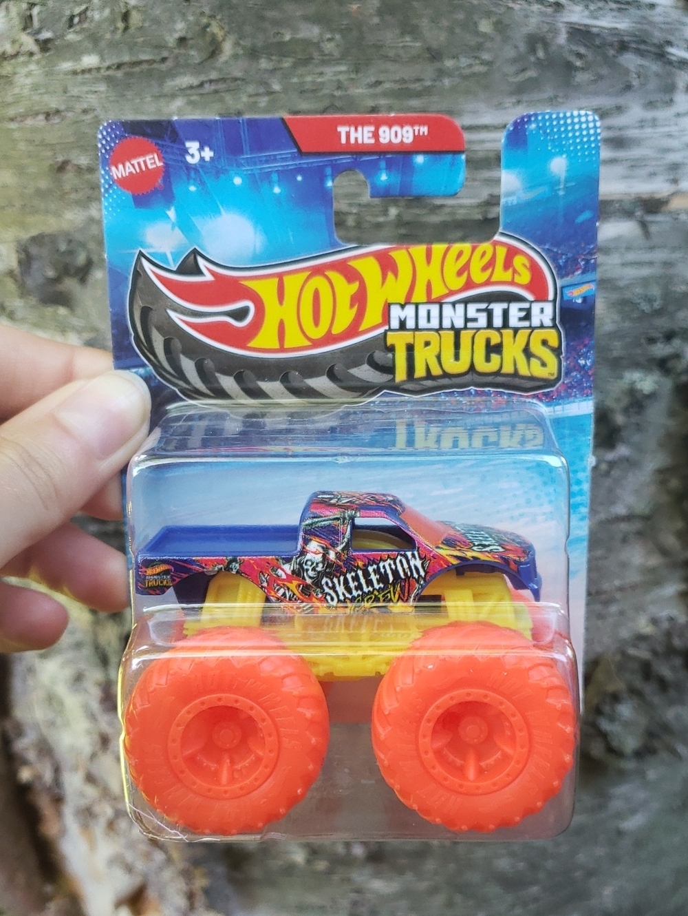 2/$28🌸 Hot Wheels Monster Trucks Skeleton Toy Truck - Orange & Yellow